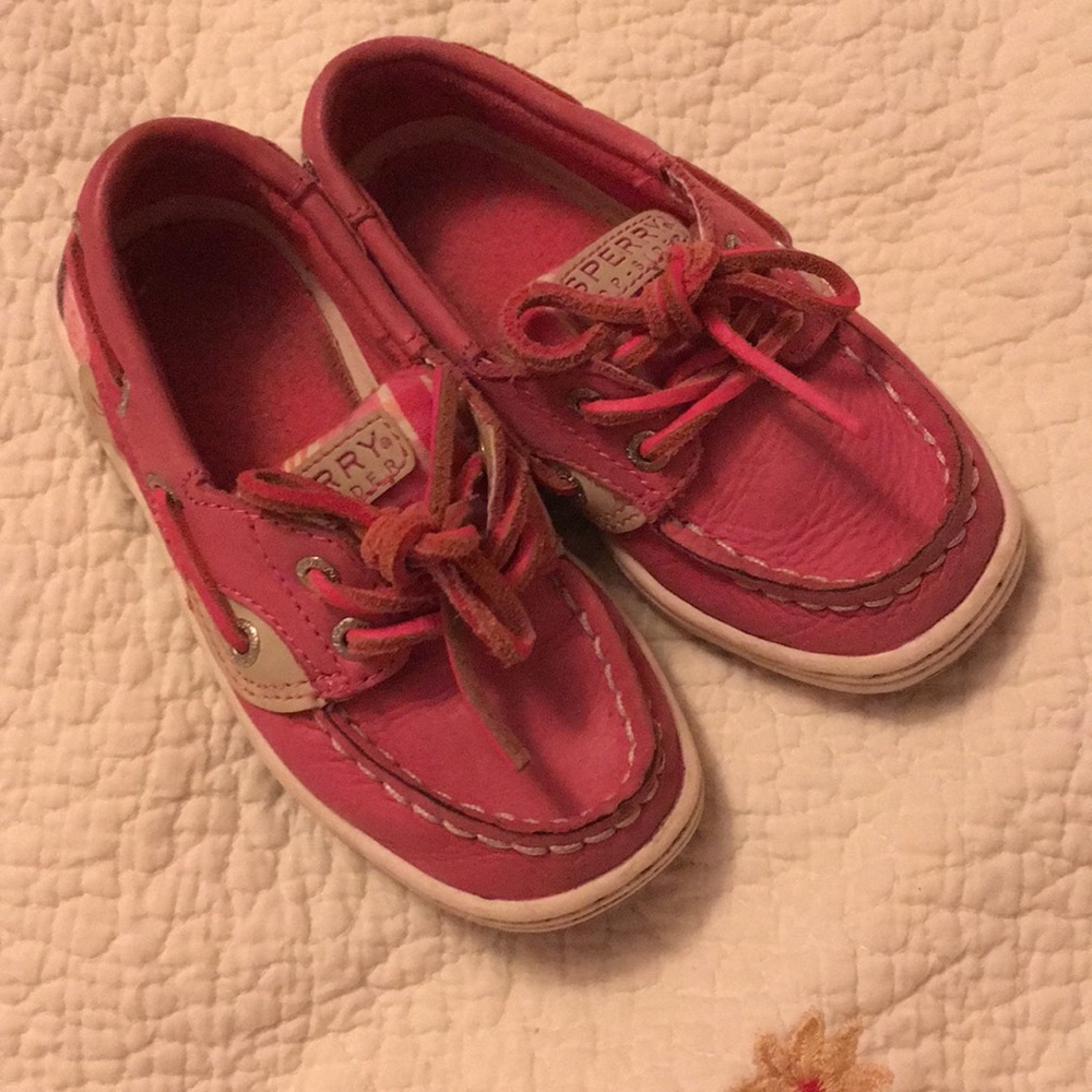 Pink sequin Sperry top-sider
